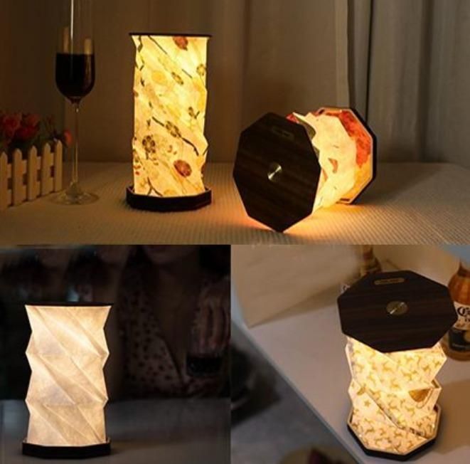 Creative rotating smart touch portable night light