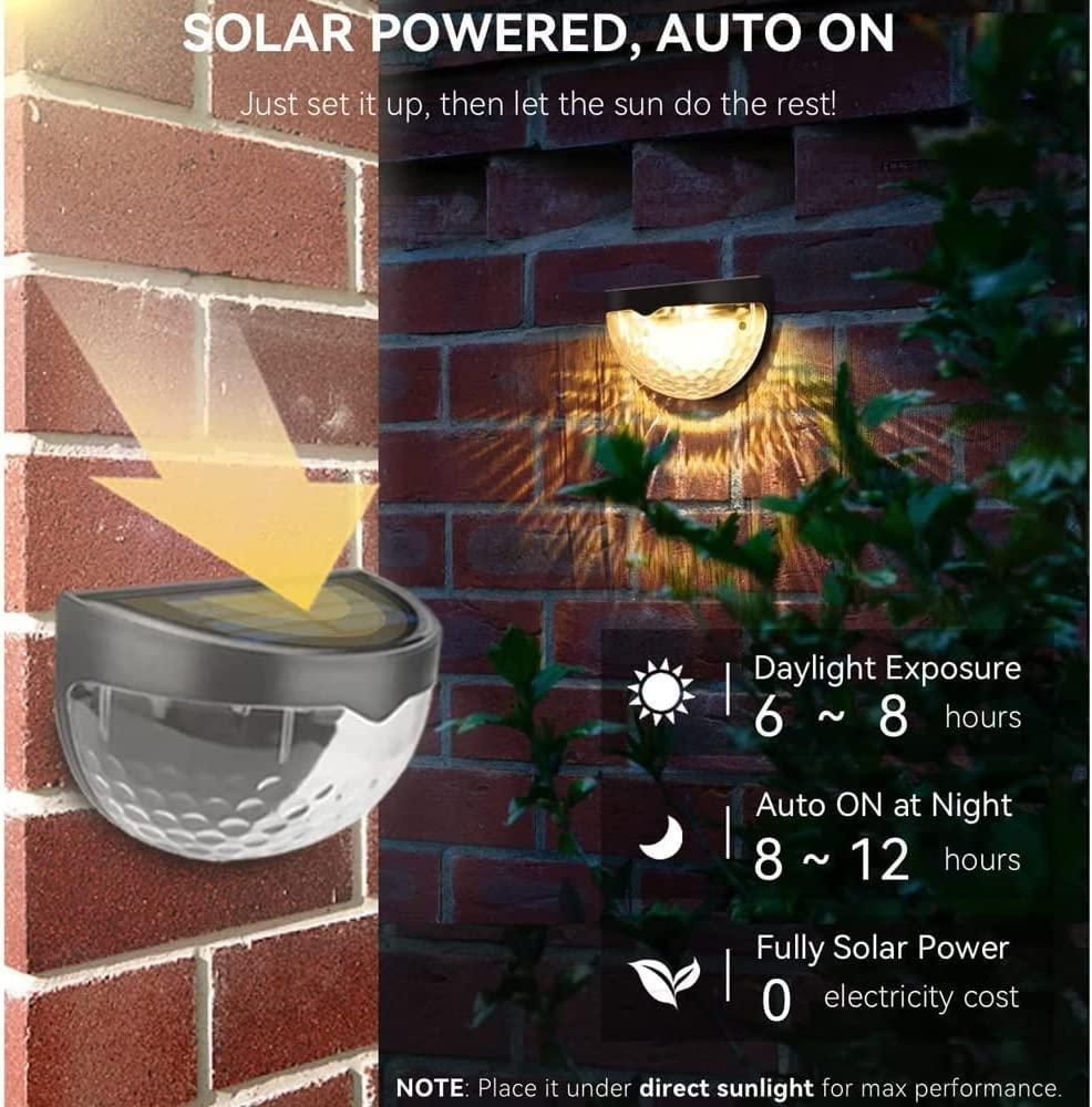 Solar Fence Lights (Pack of 2)