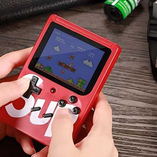 400 in 1 Sup Video Games Portable, Led Screen and USB Rechargeable, Handheld Console